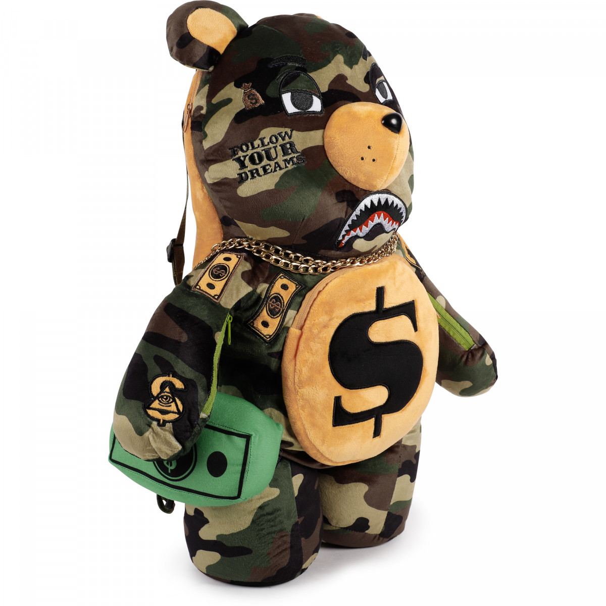 Sprayground Money Bear Checkered Backpack IUCN Water