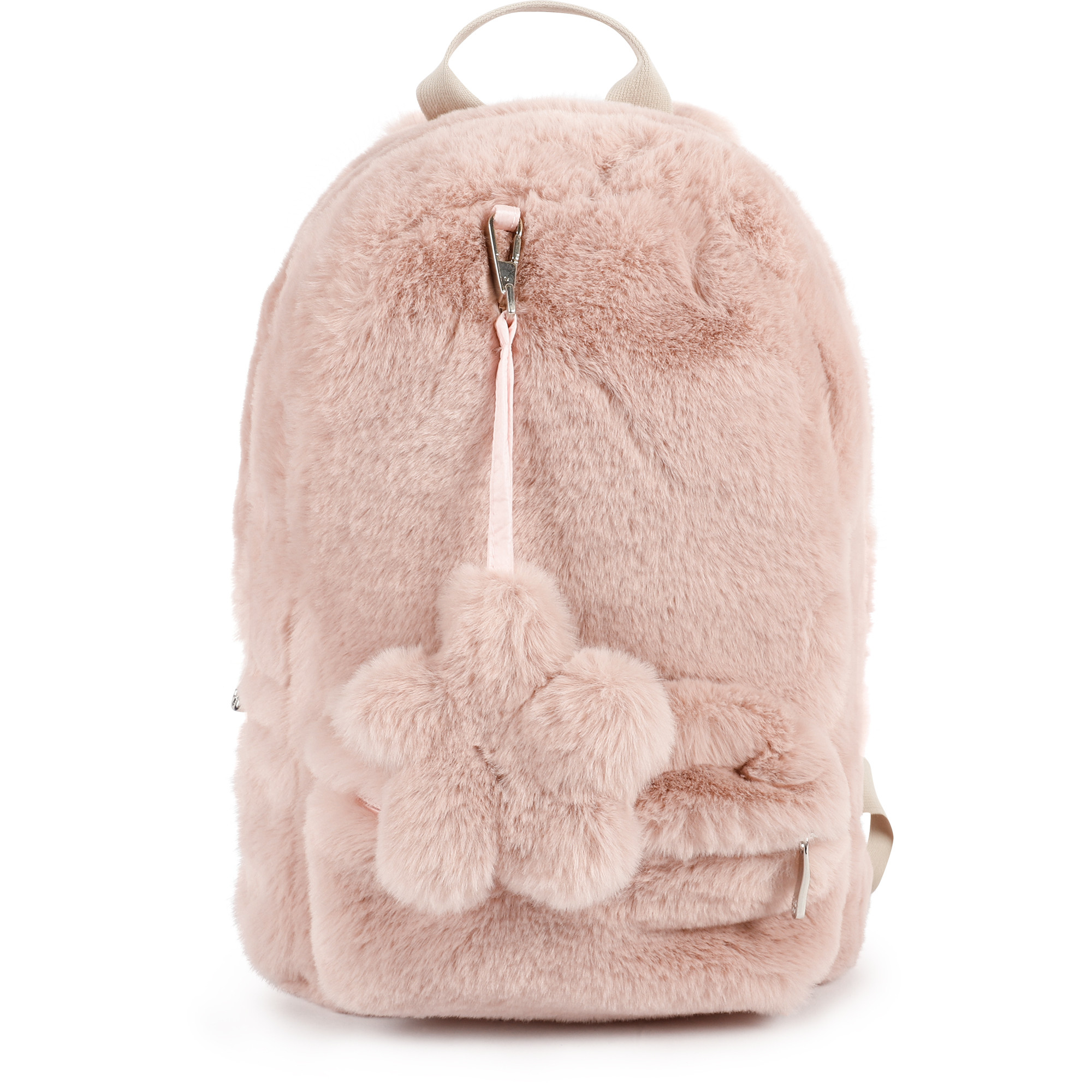 Il Gufo Fluffy Backpack in Light Mauve Pink —
