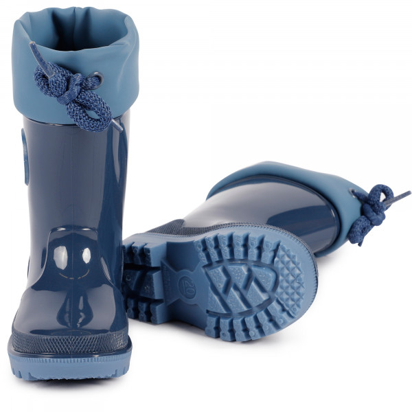 Logo Rubber Boots in Blue