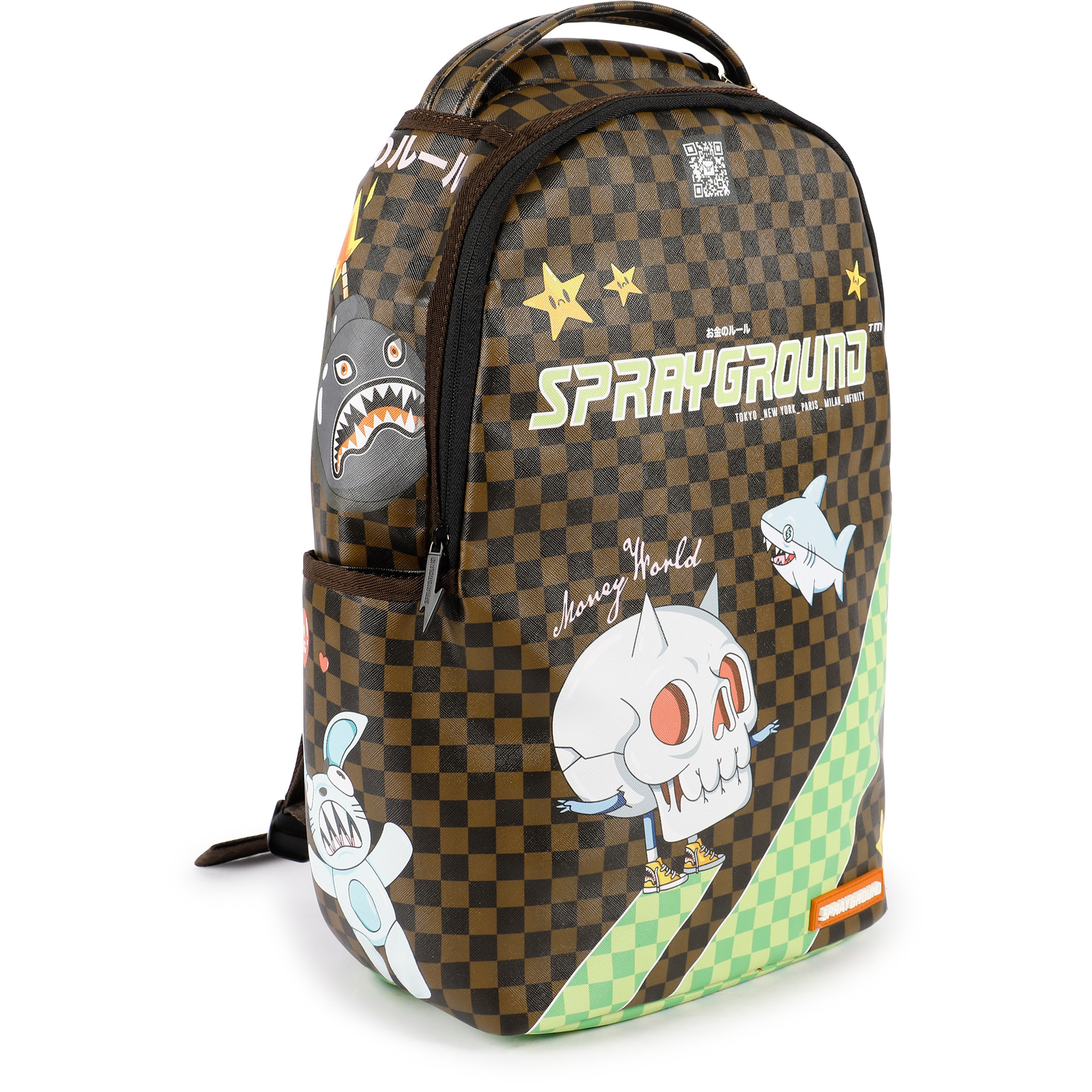Sprayground global money backpack clearance