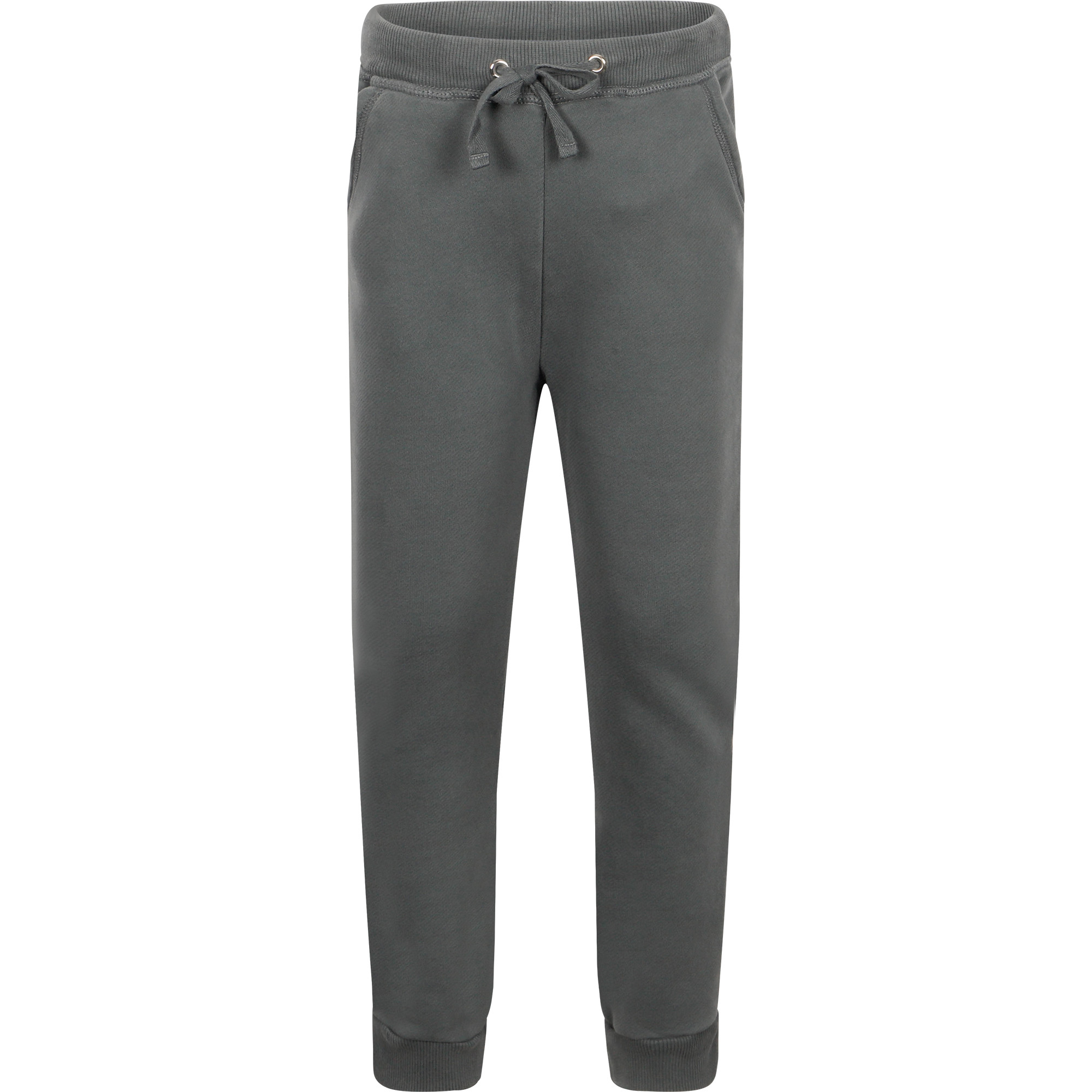 Bonpoint Drawstring Waist Track Pants in Grey