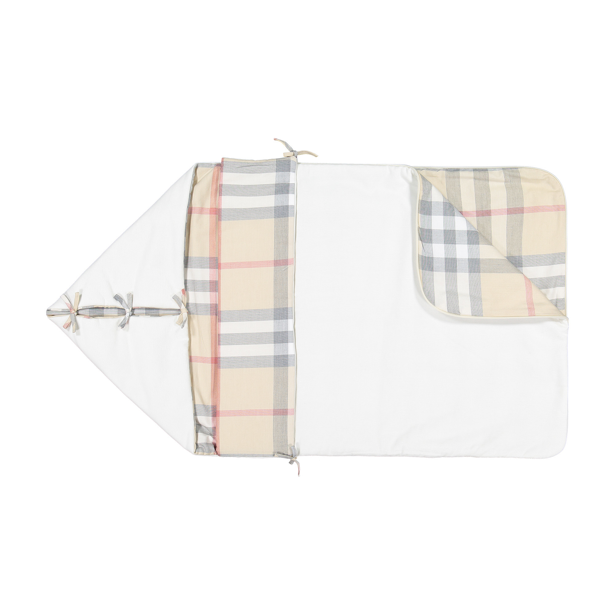 Burberry Baby Grow Bag with Bows and Tartan Lining for Boy & Girls