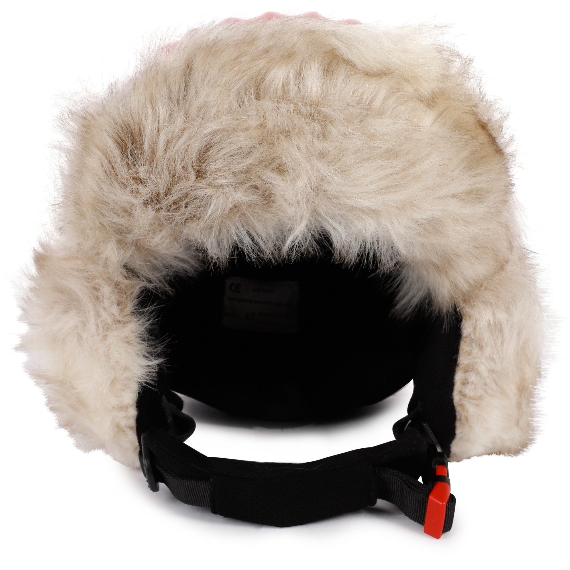 Perfect Moment Faux Fur Ski and Snowboarding Helmet in Red
