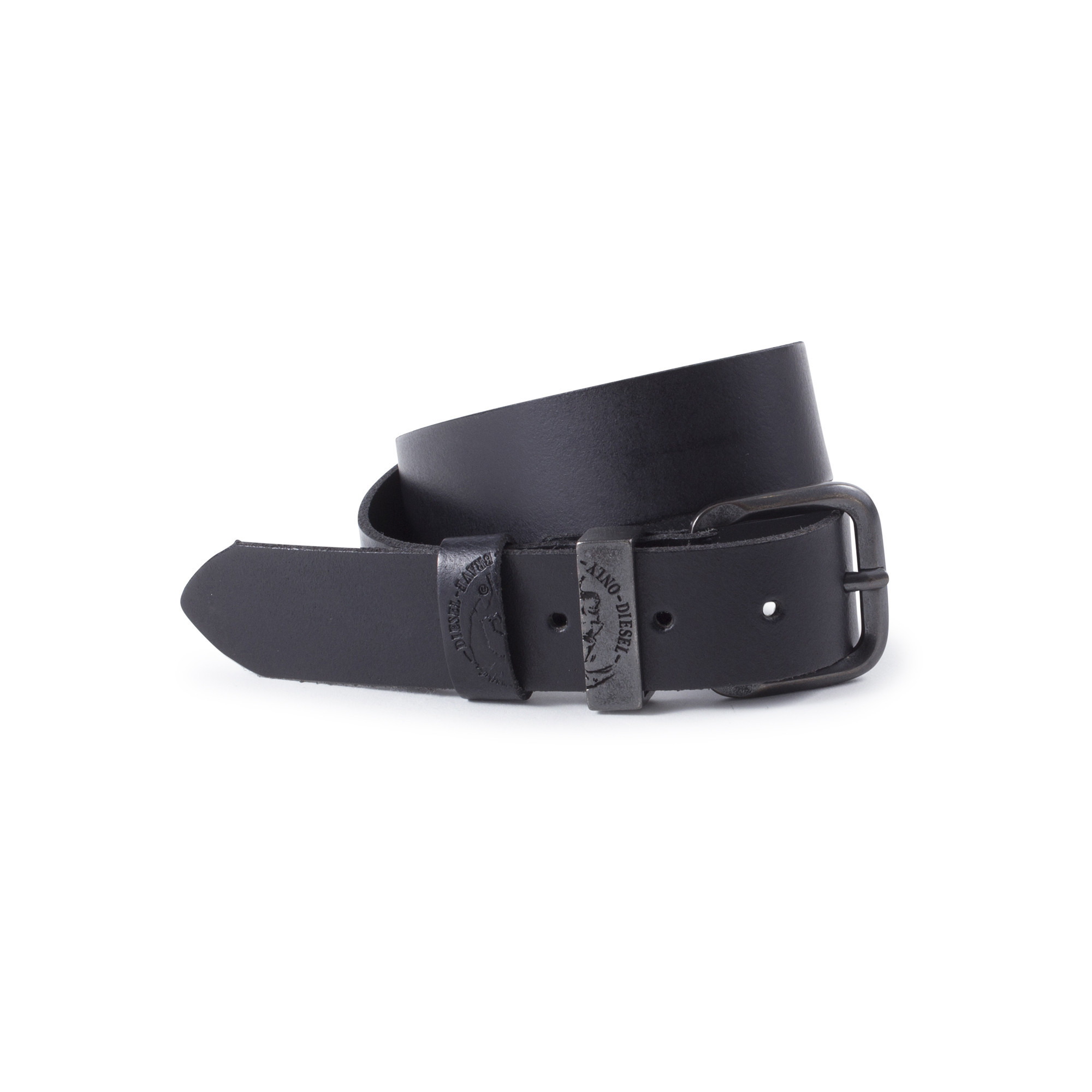 Diesel Boys Black Belt with Logo Hardware for Boys — BAMBINIFASHION.COM