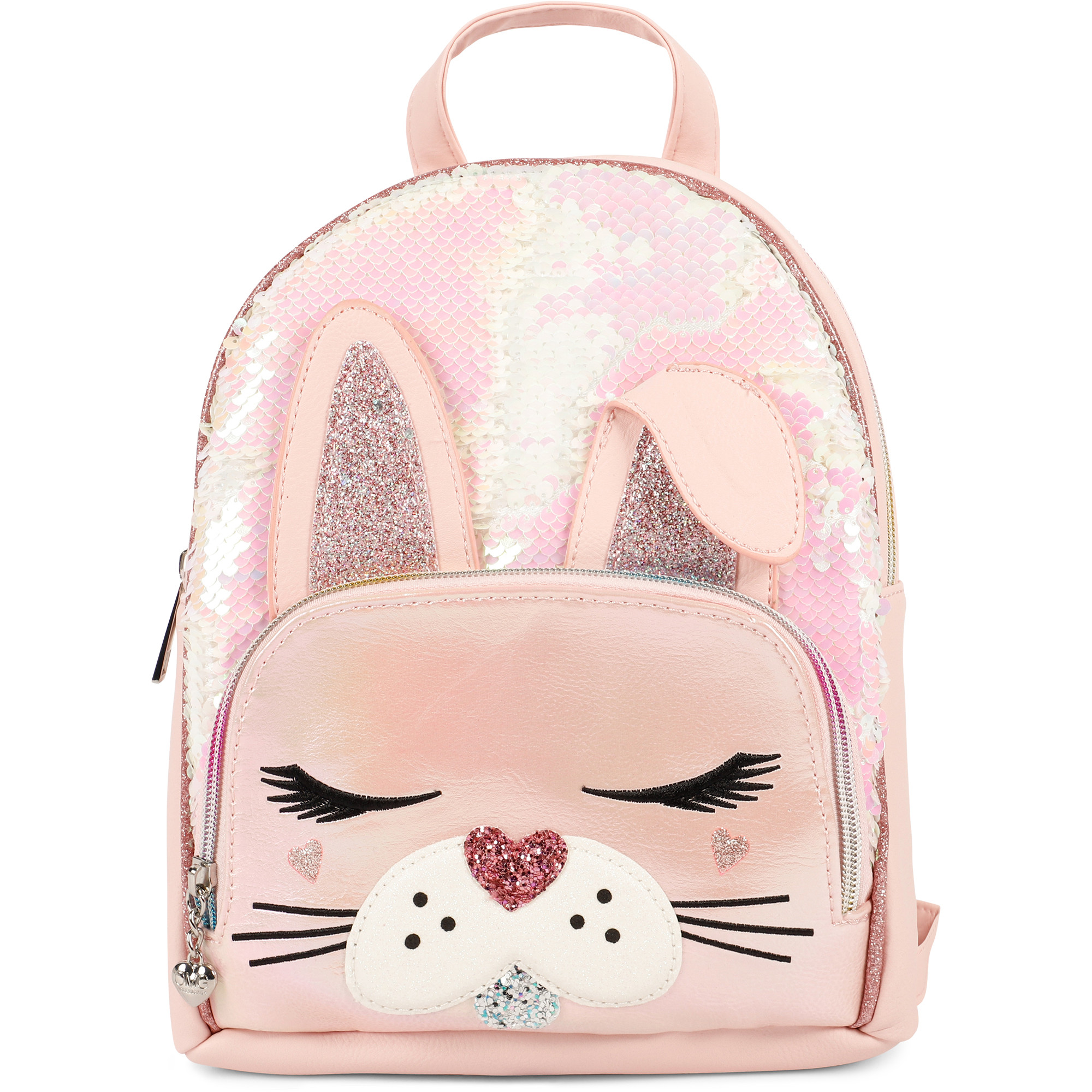 OMG Accessories Sequin Bunny Backpack in Pink