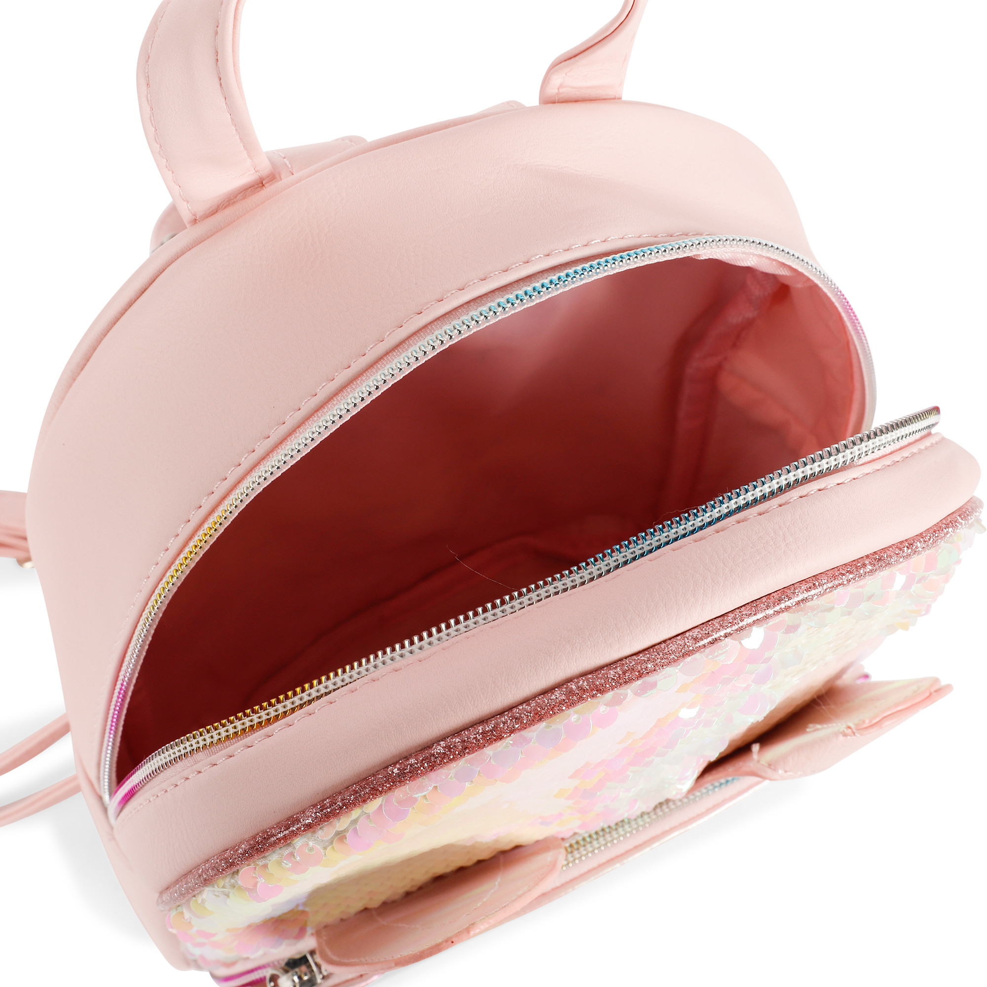 OMG Accessories Sequin Bunny Backpack in Pink