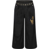 Logo Bell-Bottomed Trousers in Black