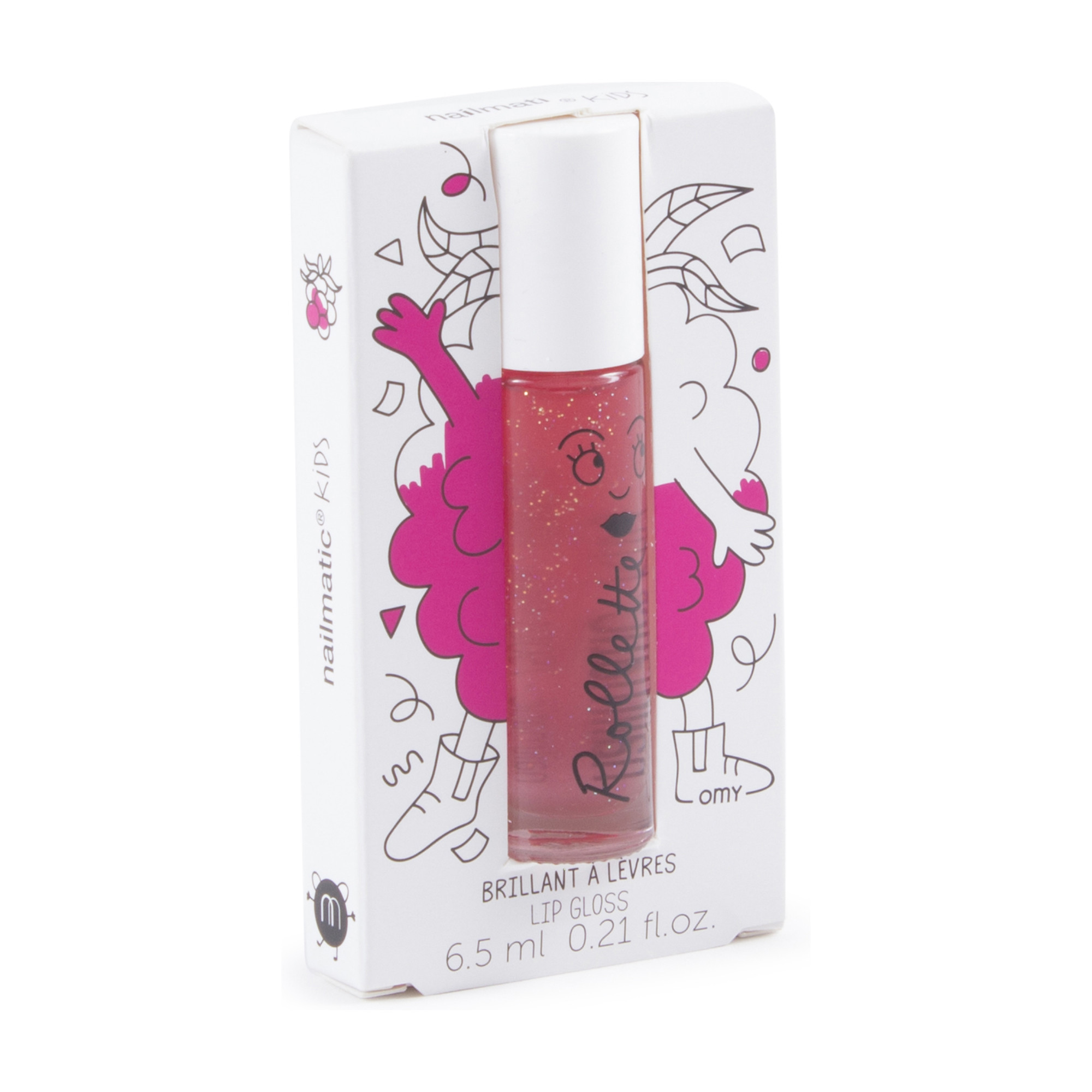 Nailmatic Girls Lip Gloss in Raspberry Sparkle for Girls