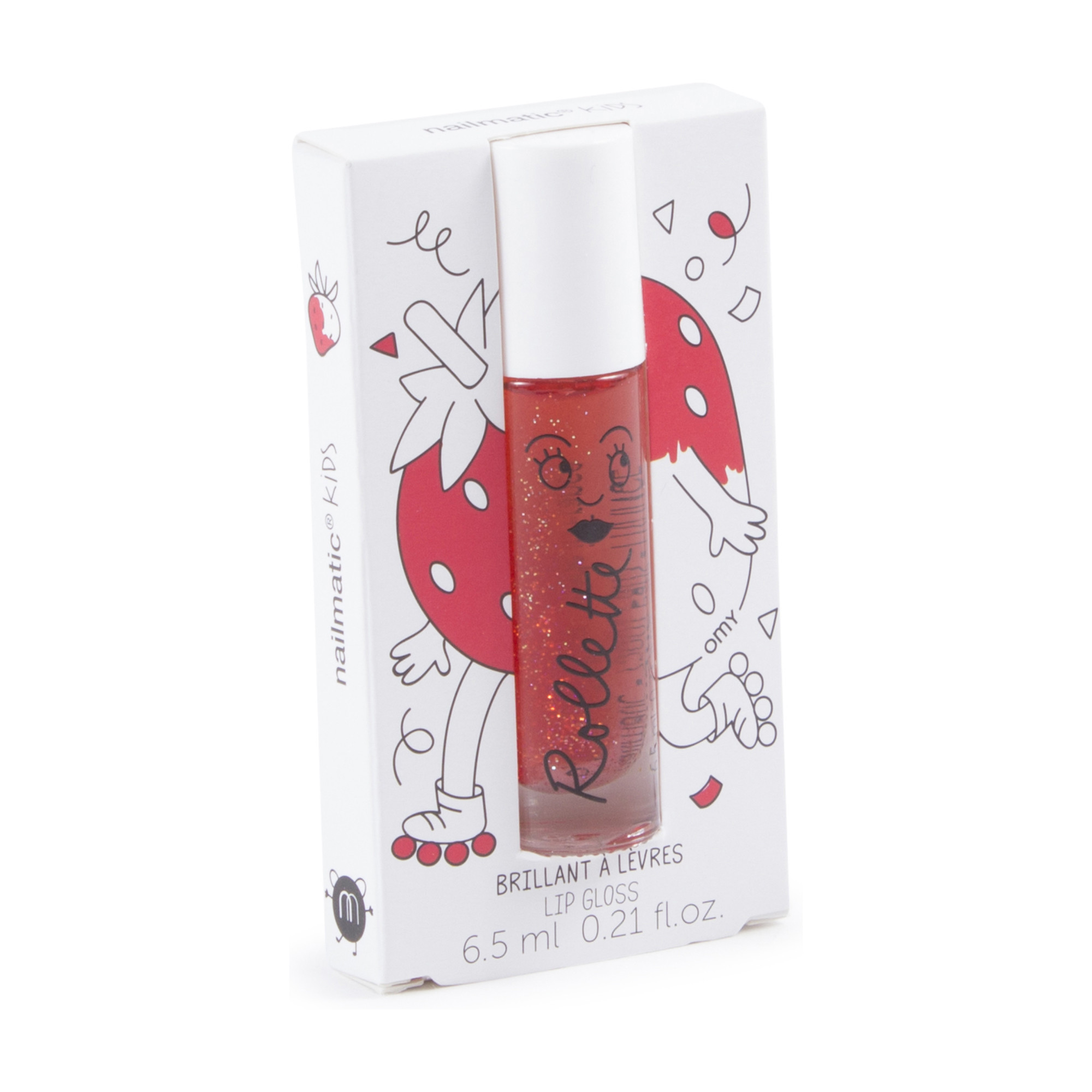 Nailmatic Girls Lip Gloss in Strawberry Sparkle for Girls