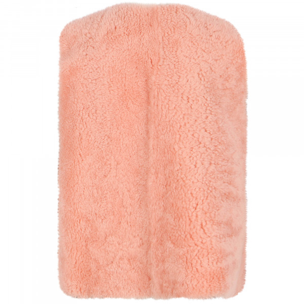 Fur Reversible Gilet in Pink