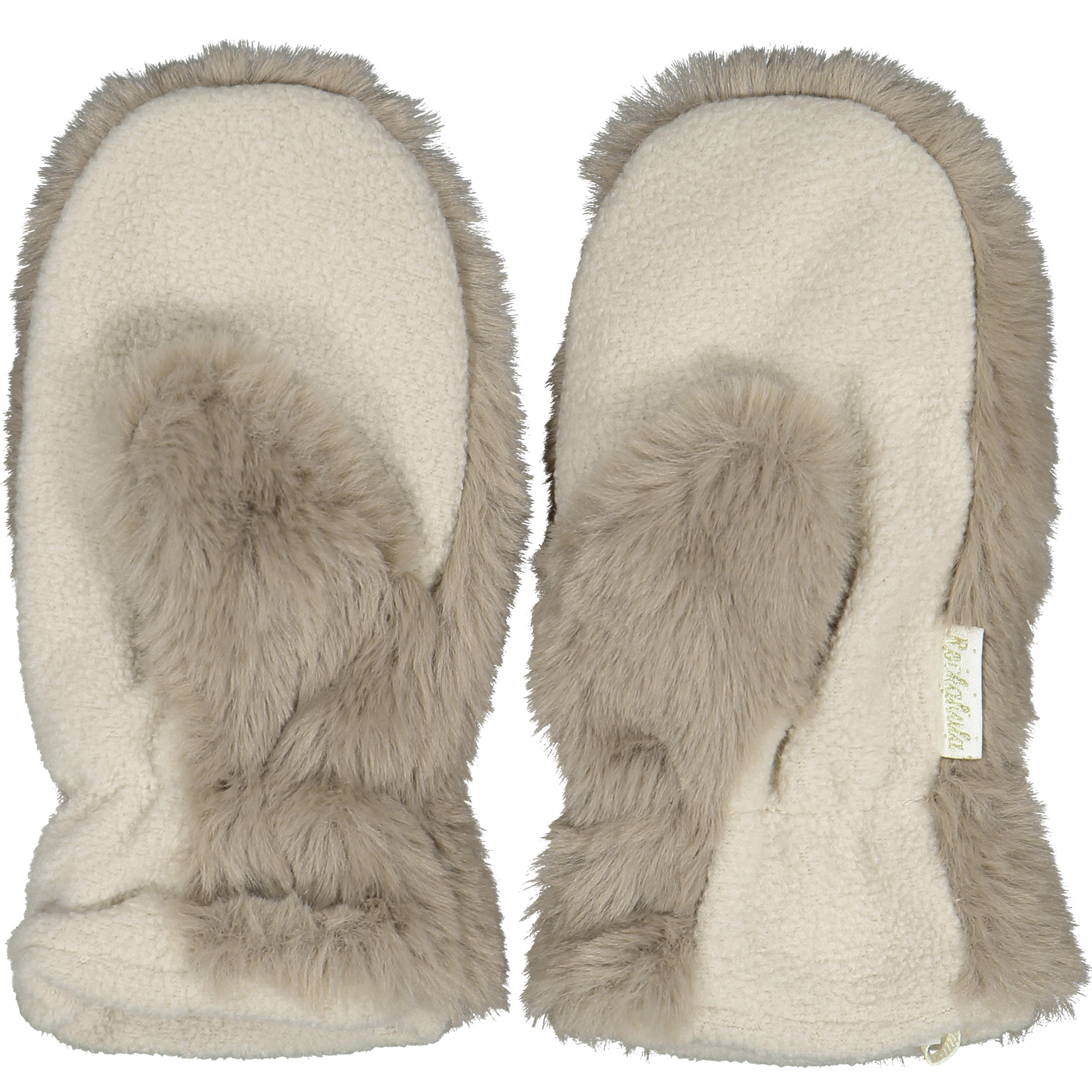 Rockahula Kids Faux Fur Mittens in Light Brown