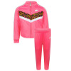 Leopard Print Logo tracksuit in Pink