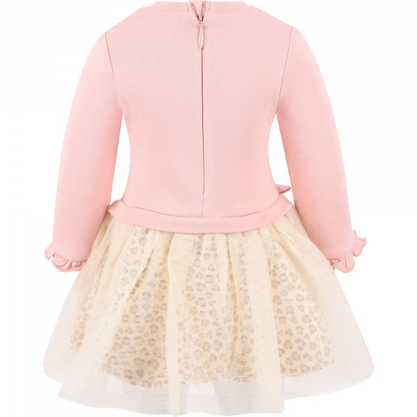 Baby Leopard Dress in Pink and Beige