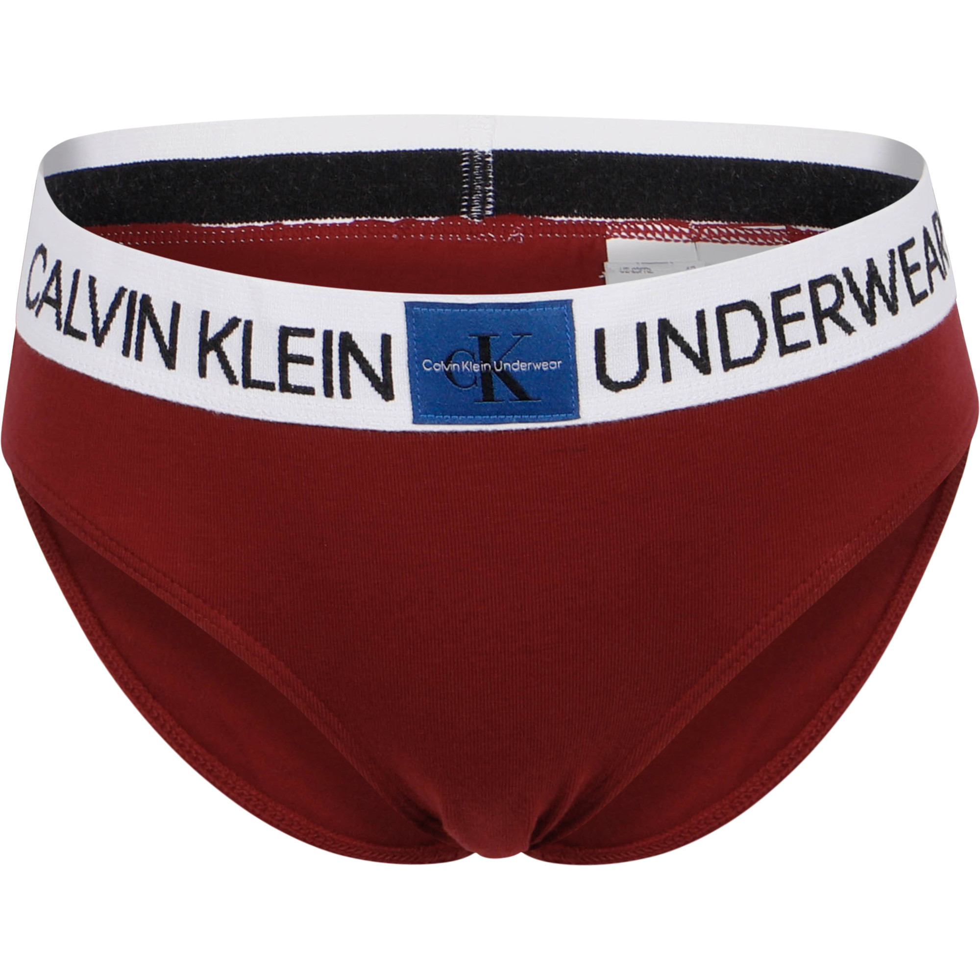 Calvin Klein Logo Slip Underwear Set in Black and Red —