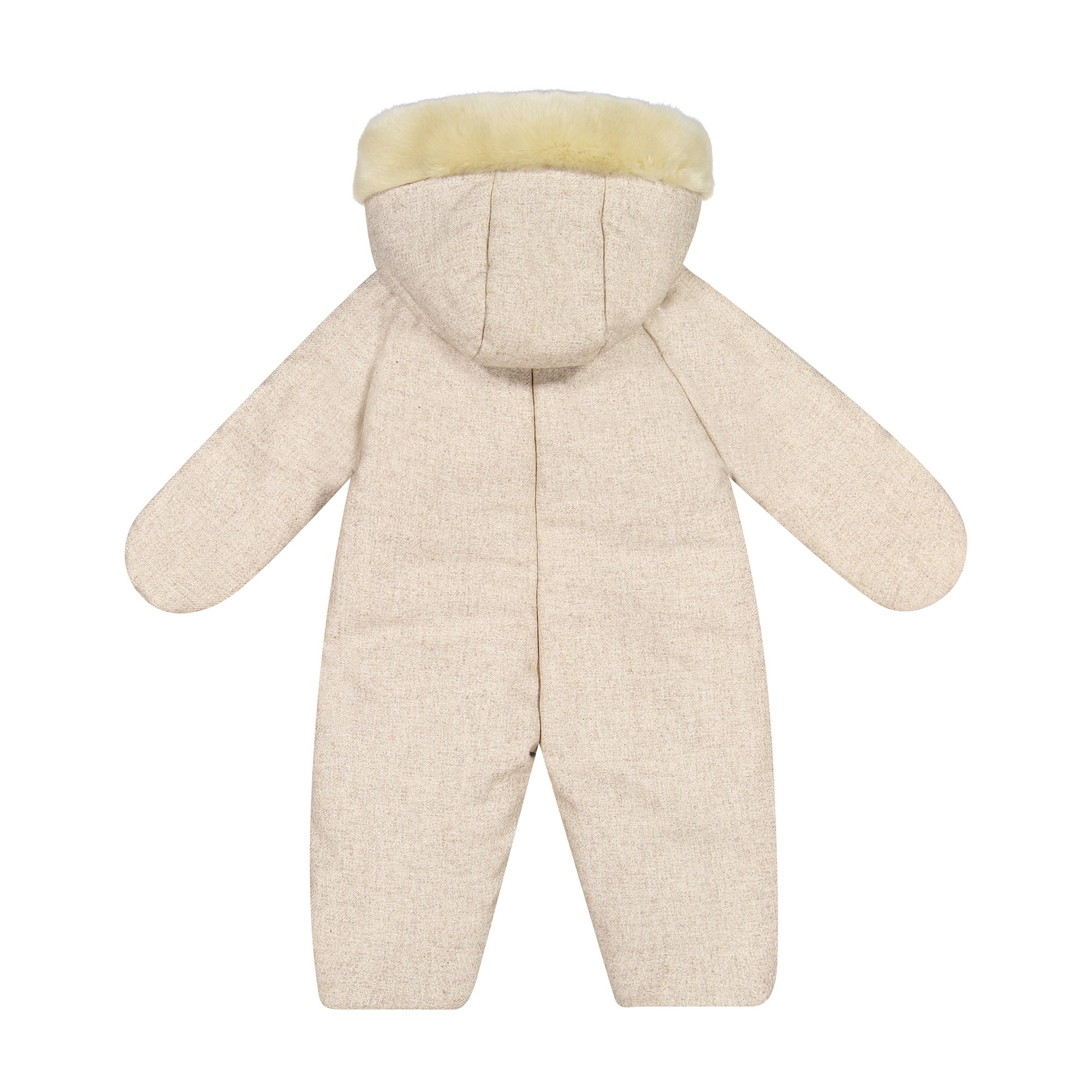 La Stupenderia Baby Onesies Snowsuit with Fur Trim Hood for Boy+Girls