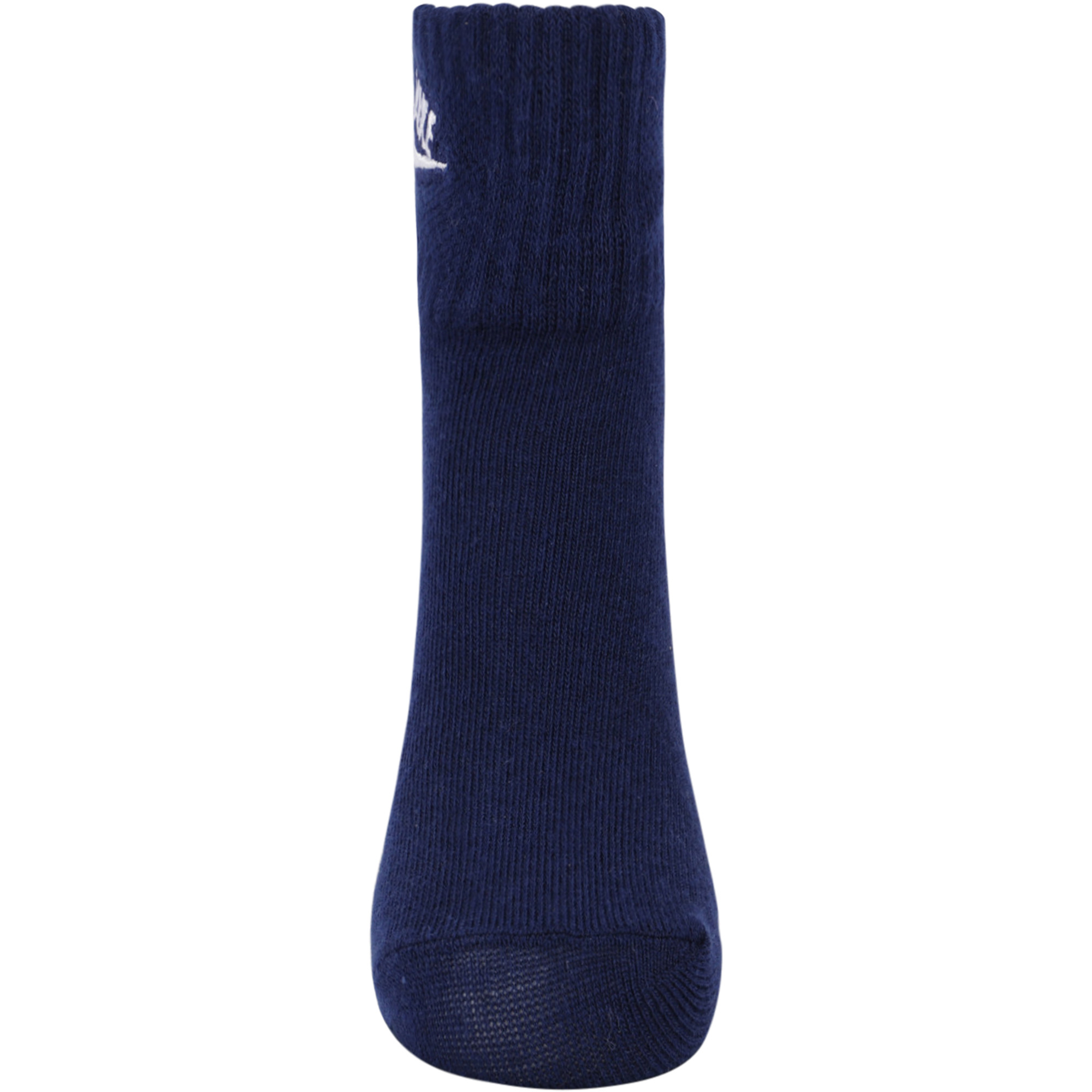 Nike Logo Set of Socks in Navy Blue, White and Grey —