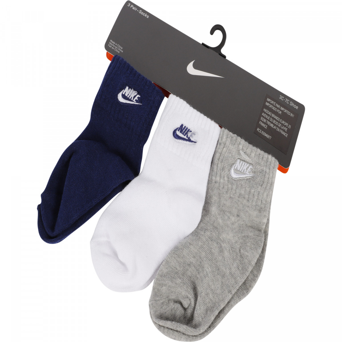 grey and blue nike socks