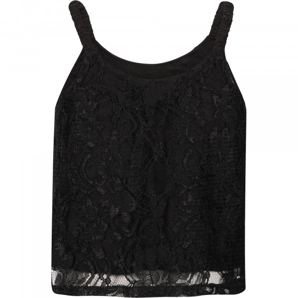 Eyelet Lace Top in Black