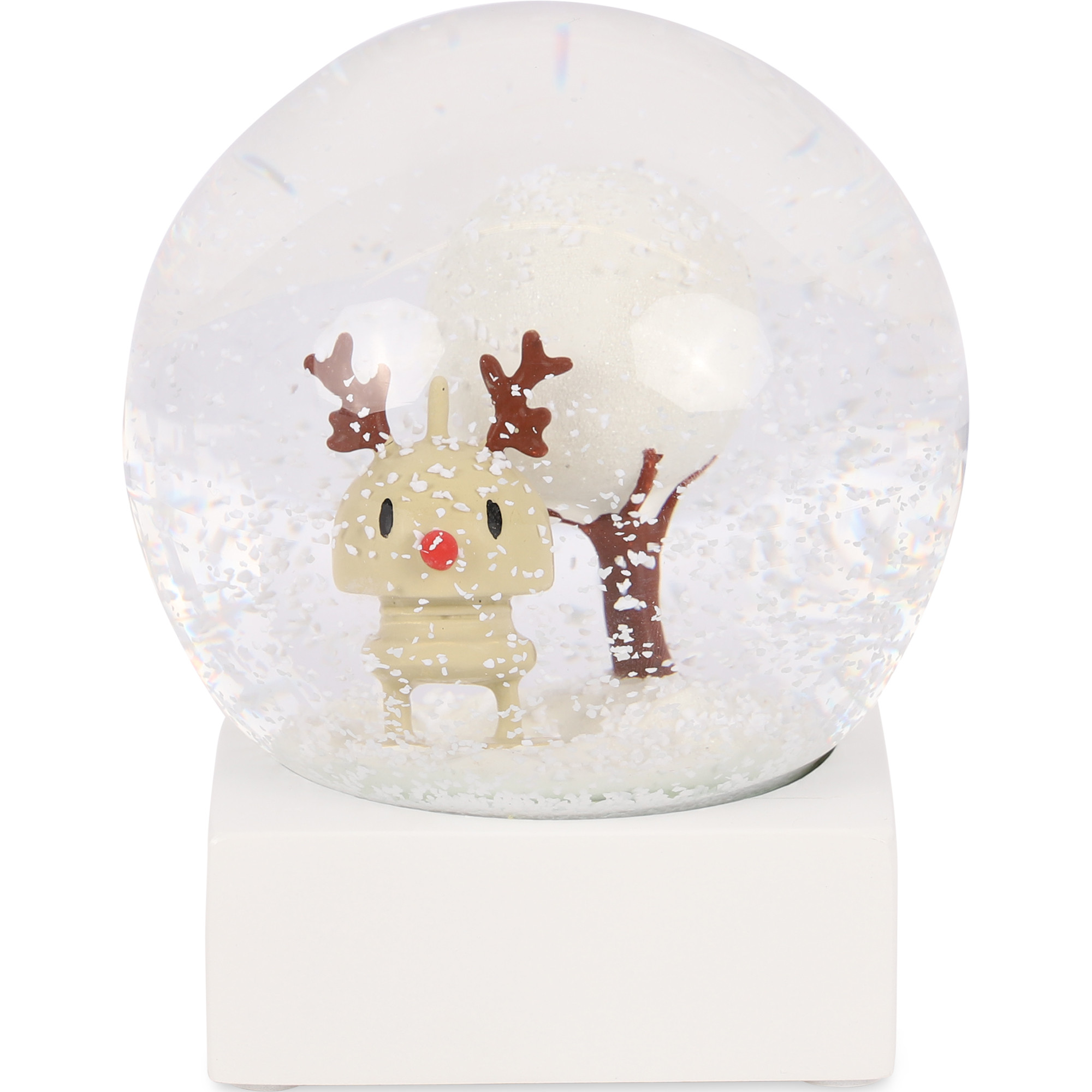 Hoptimist Large Rudolph Snow Globe