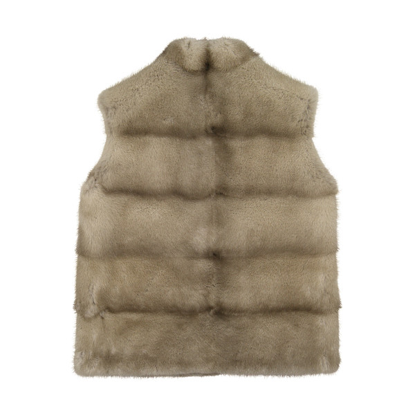 Special Occasion Girls Mink Gilet in Light Sable