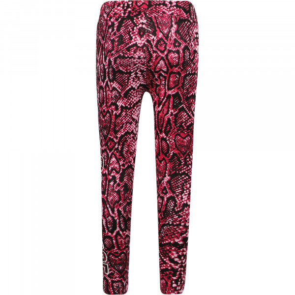 Pink Logo Snake Skin Leggings