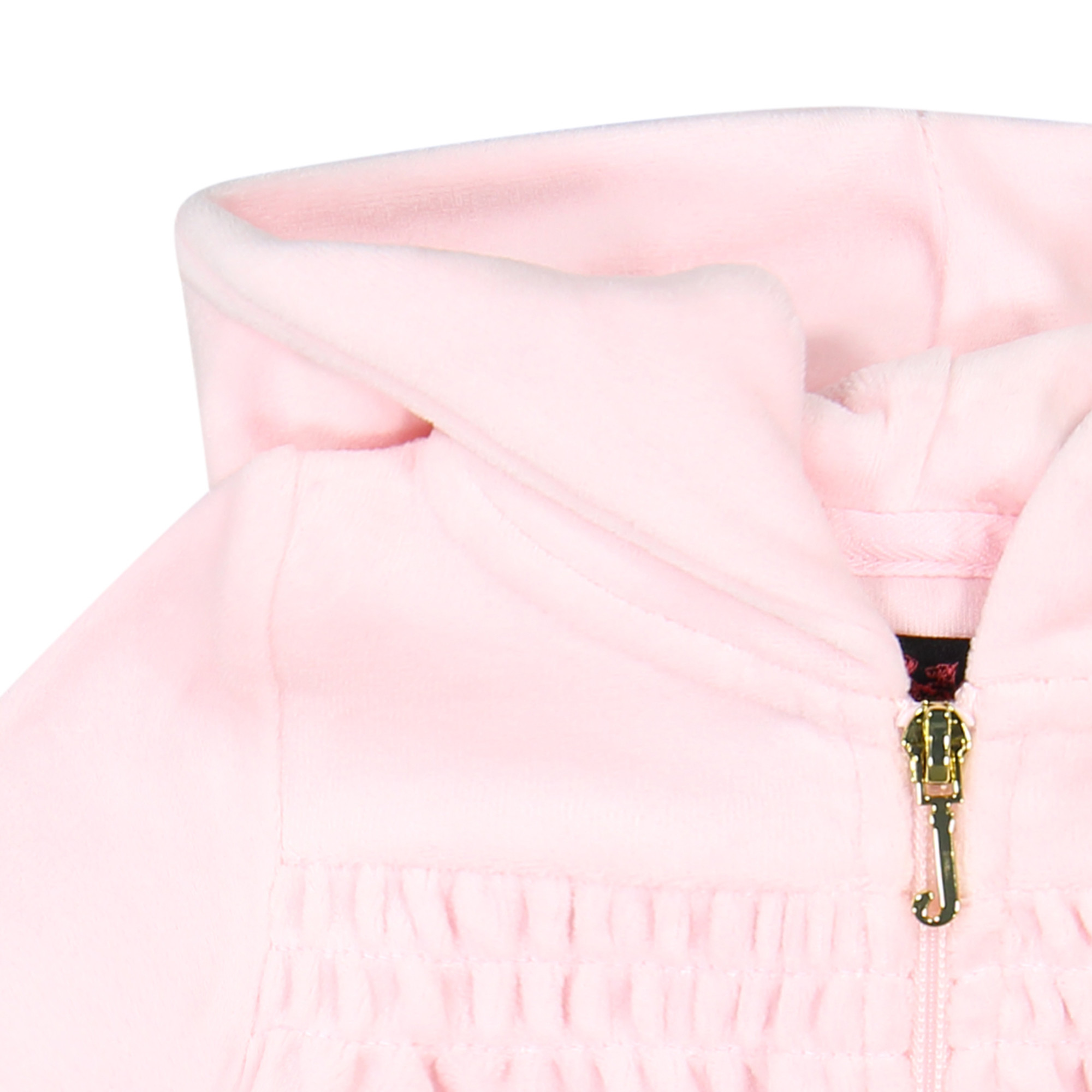 Juicy Couture Baby Velour Tracksuit Set with Ruffles in Pink for Girls