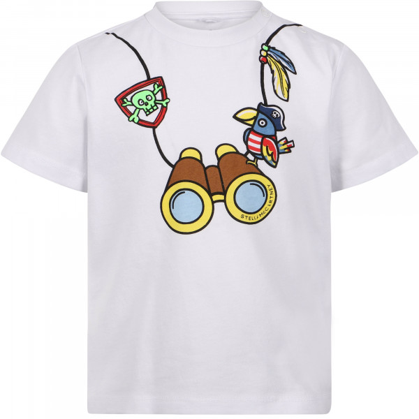 Logo Binocular T-Shirt in White