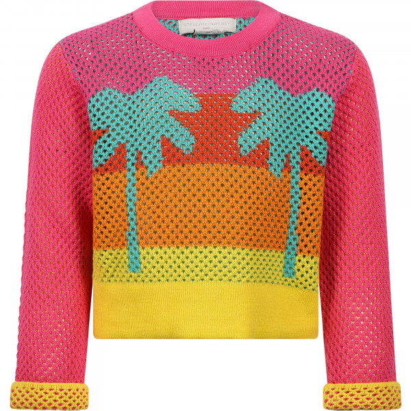 Palm Tree Logo Sweatshirt in Pink