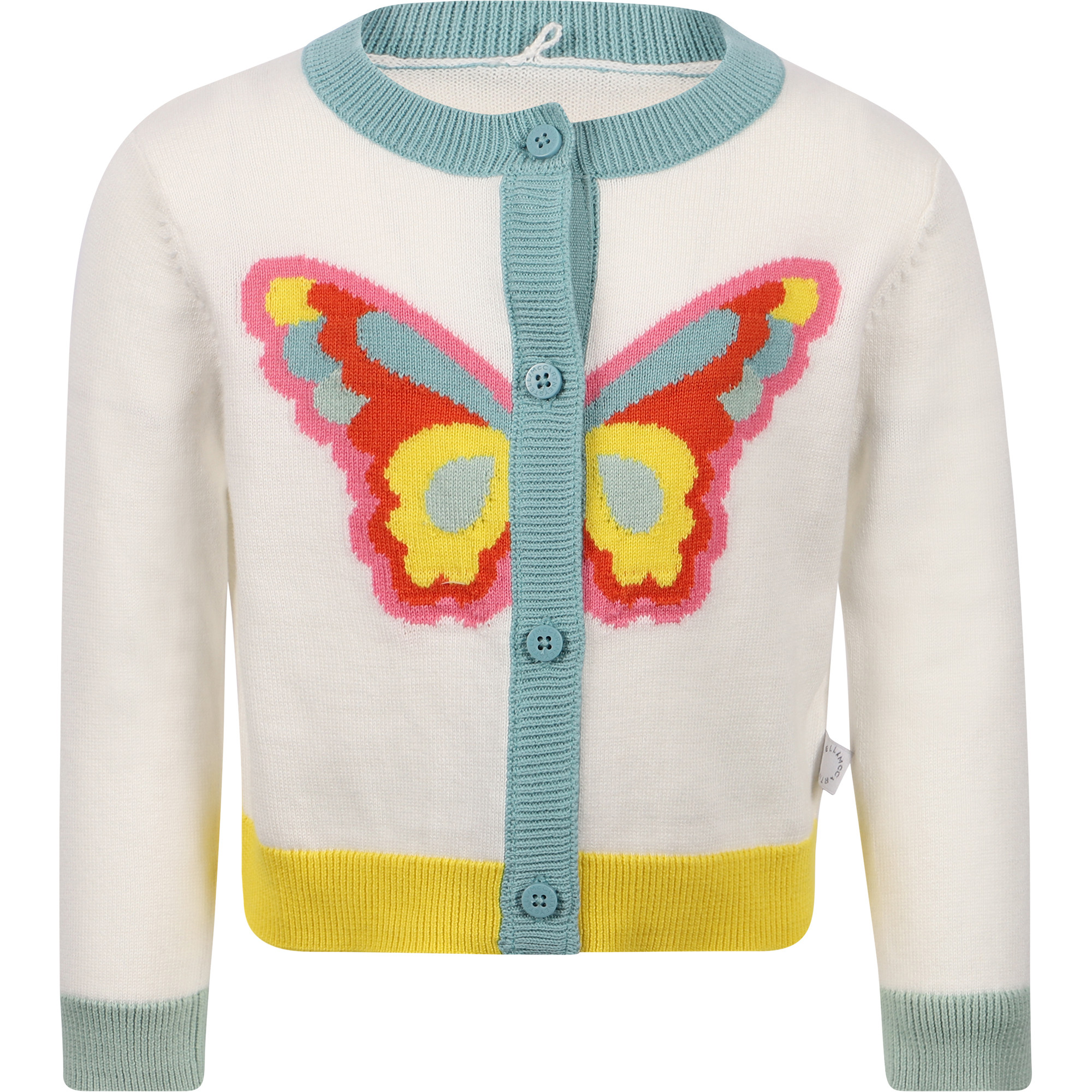 Stella McCartney Butterfly Buttoned Cardigan in White â BAMBINIFASHION.COM