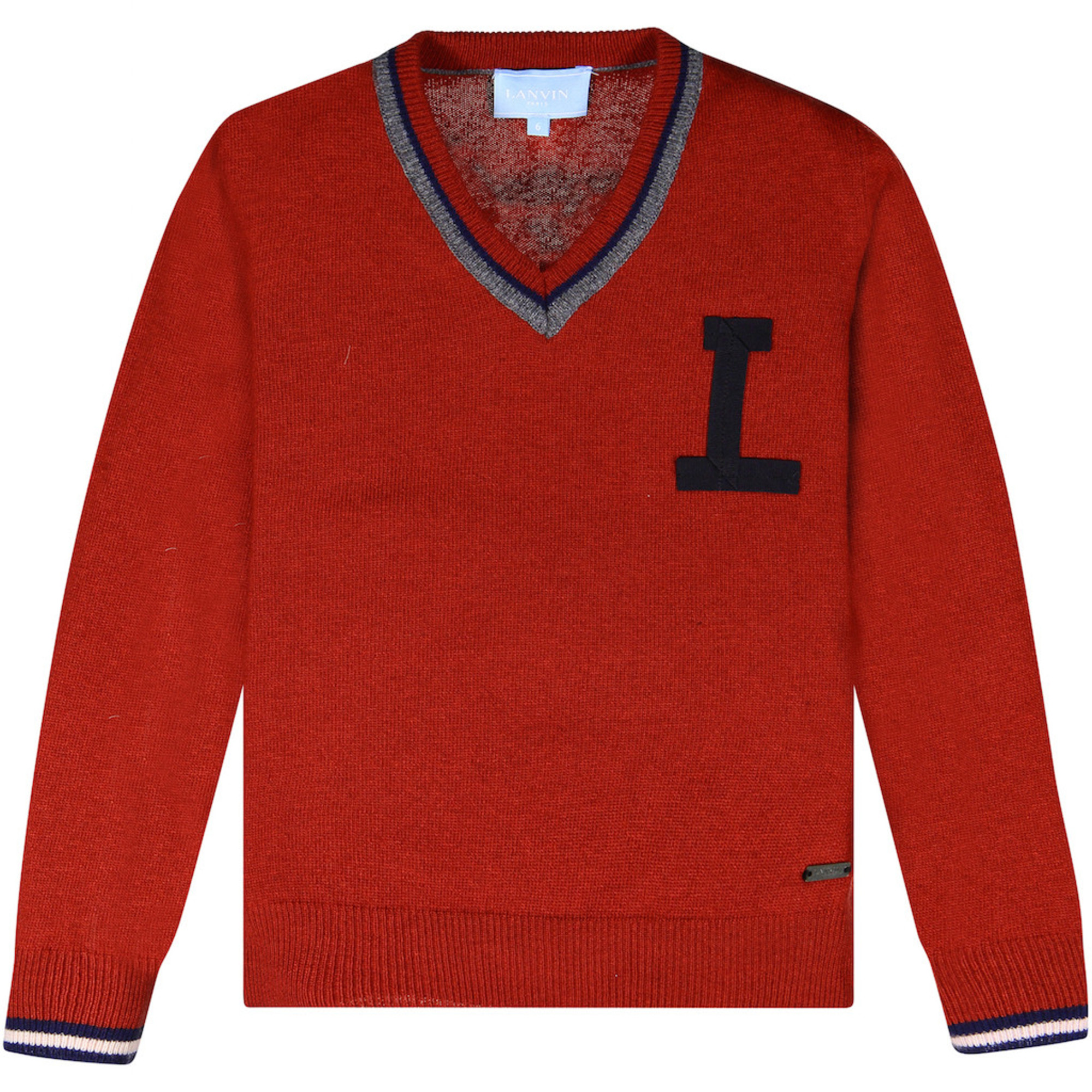 varsity v neck sweatshirt