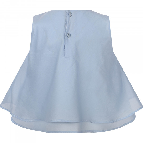 Ruffled Blouse in Blue