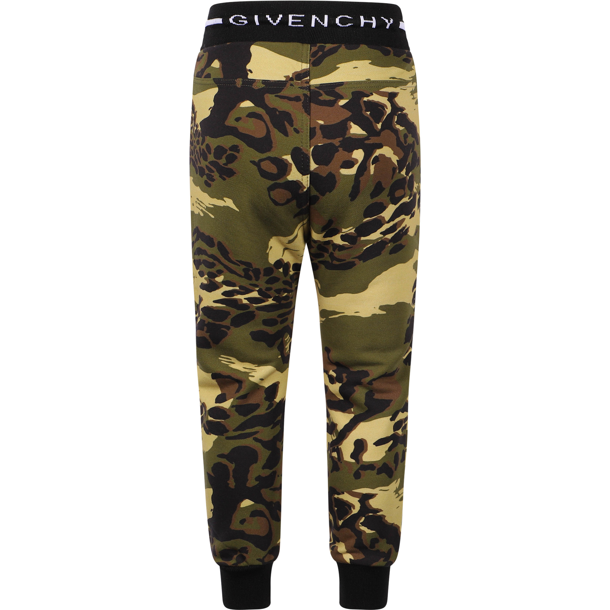 Givenchy Camouflage Print Track Pants in Green and Brown