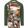 Ancient World Print Long-Sleeved T-Shirt