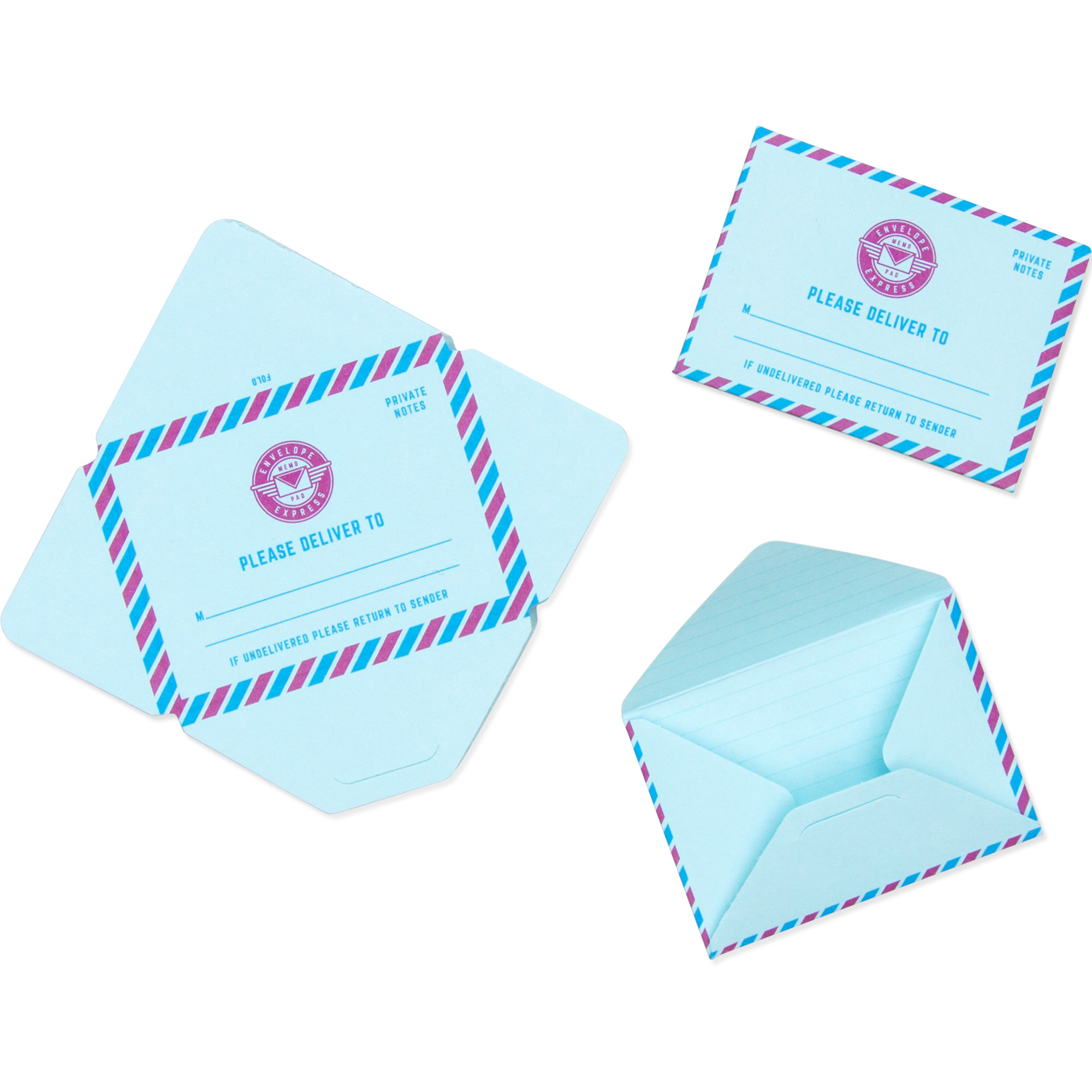 SUCK UK Vintage Envelopes Memo Notes Pad —