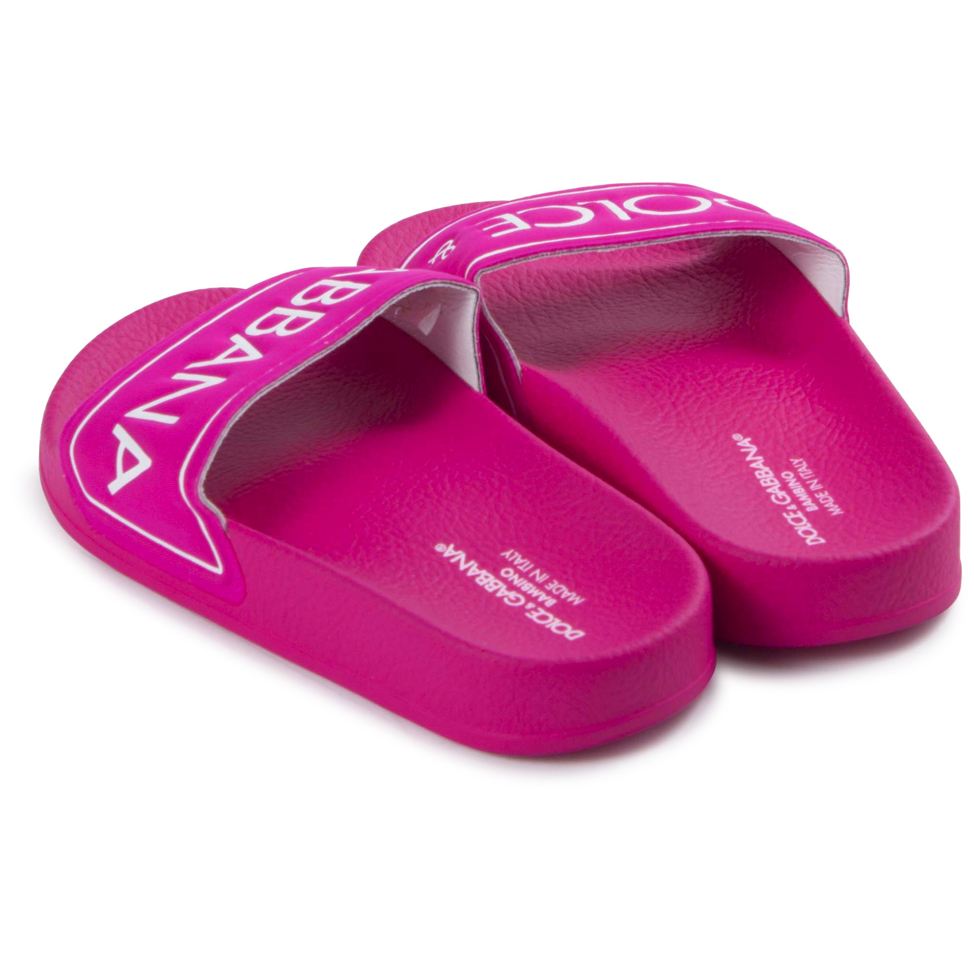 dolce and gabbana logo sandals