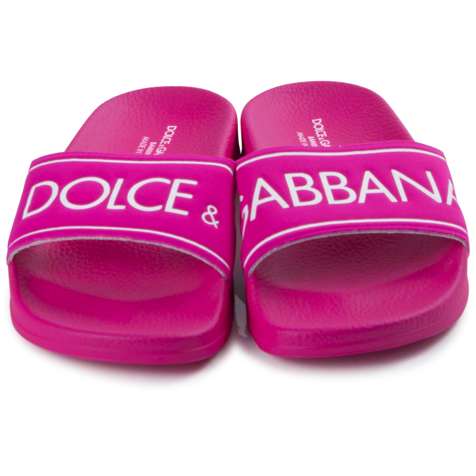 dolce and gabbana logo sandals
