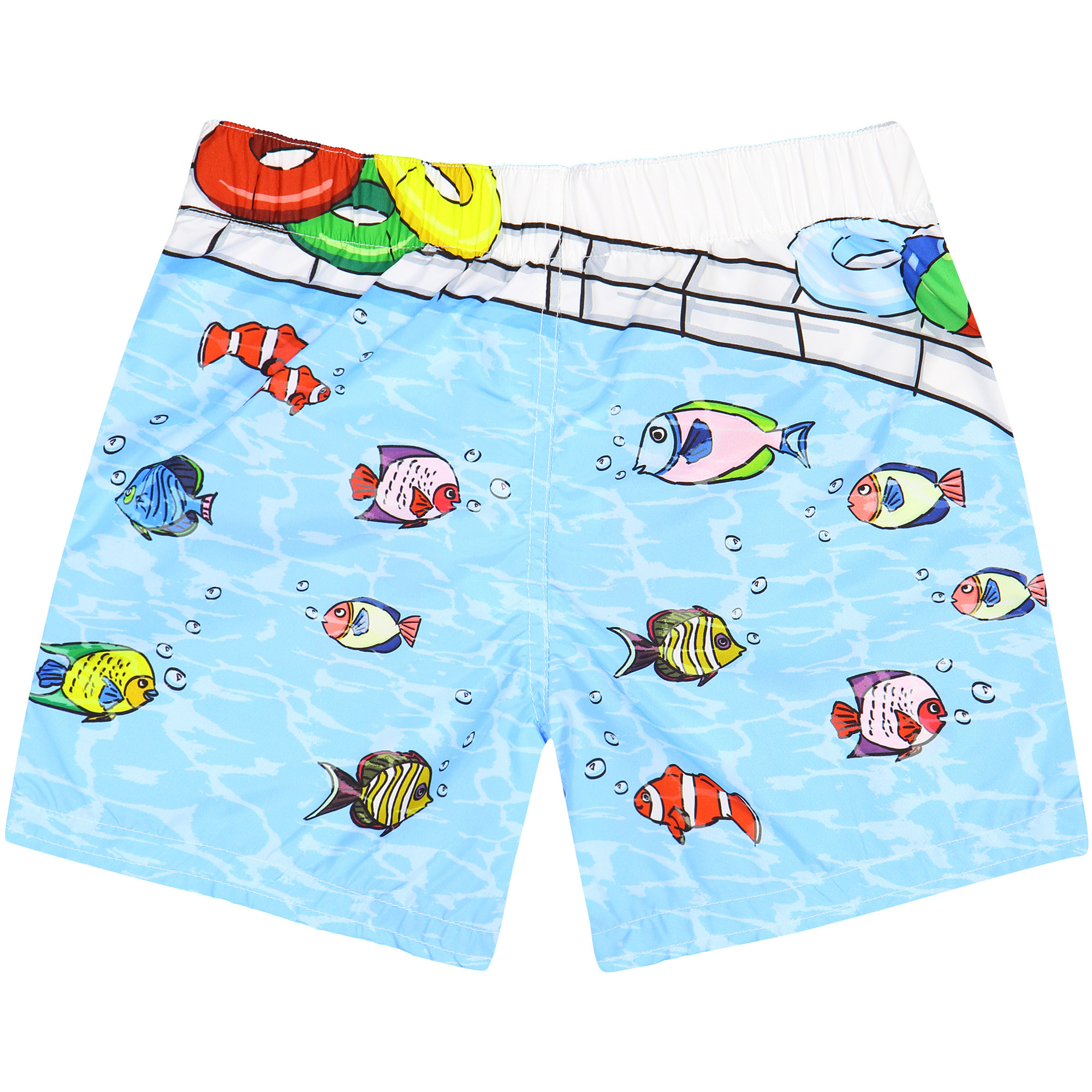 Dolce & Gabbana Baby Swimming Trunk with Designer Cartoon Print