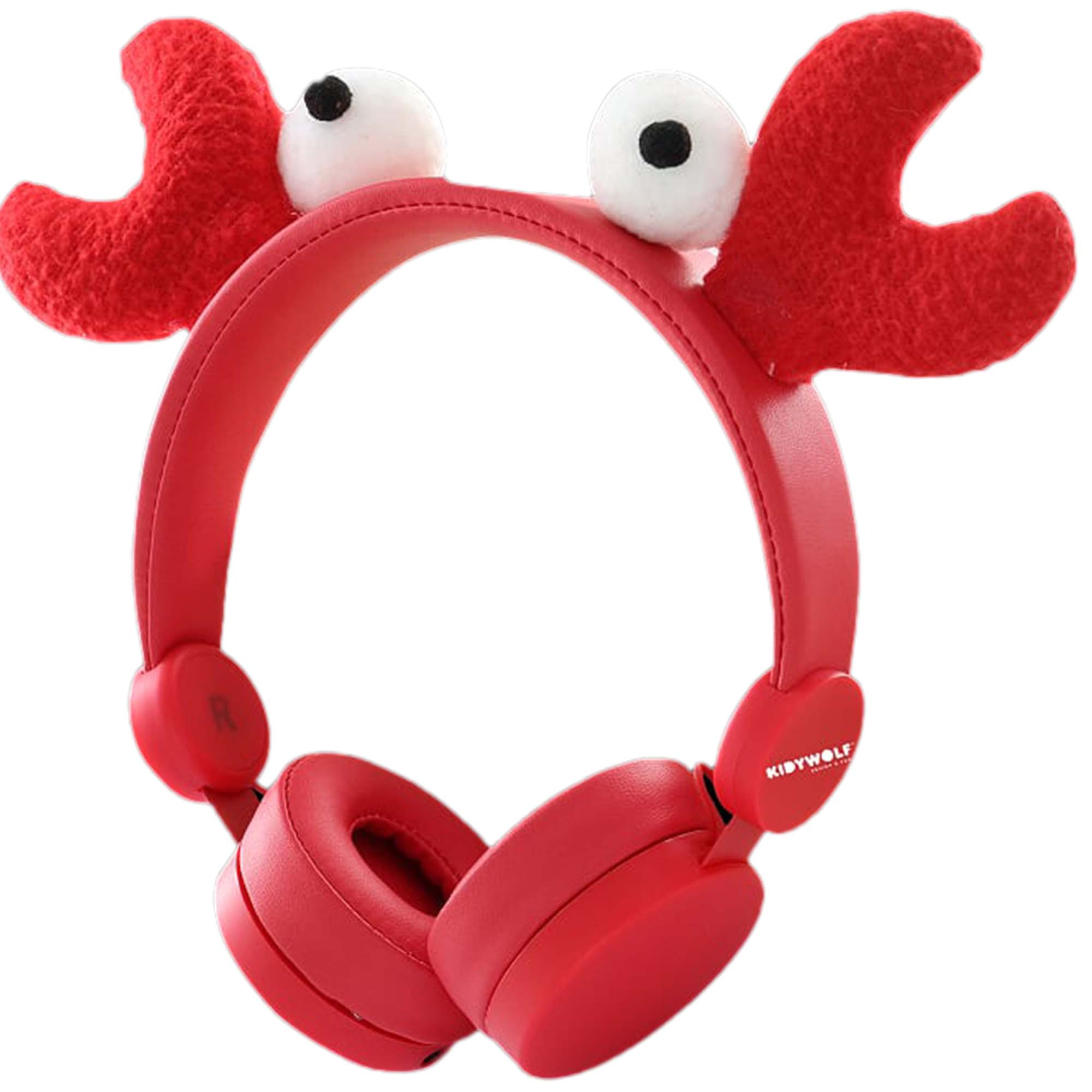 KIDYWOLF Crab Headphones in Red