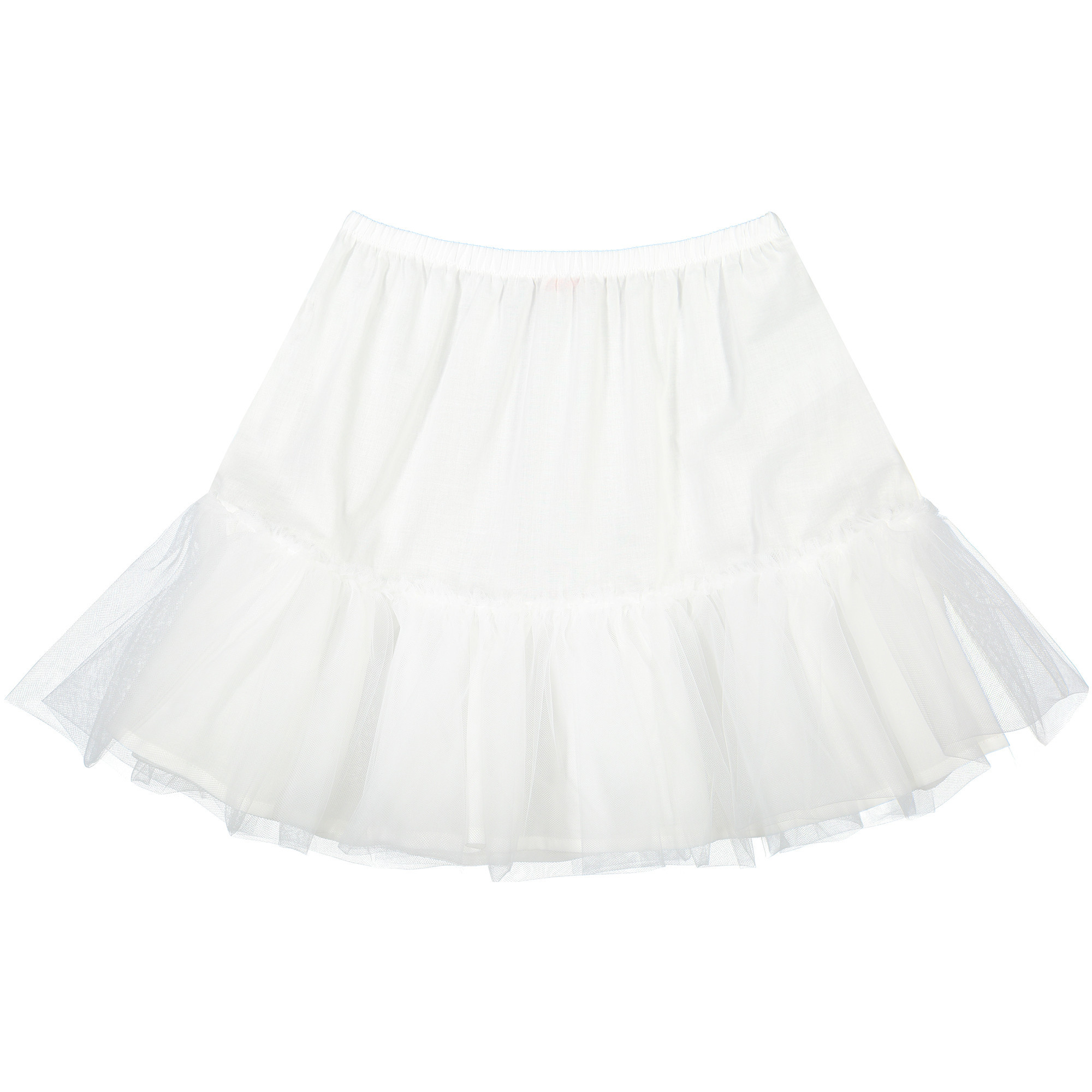 IL GUFO Girls Skirt in White Tulle
