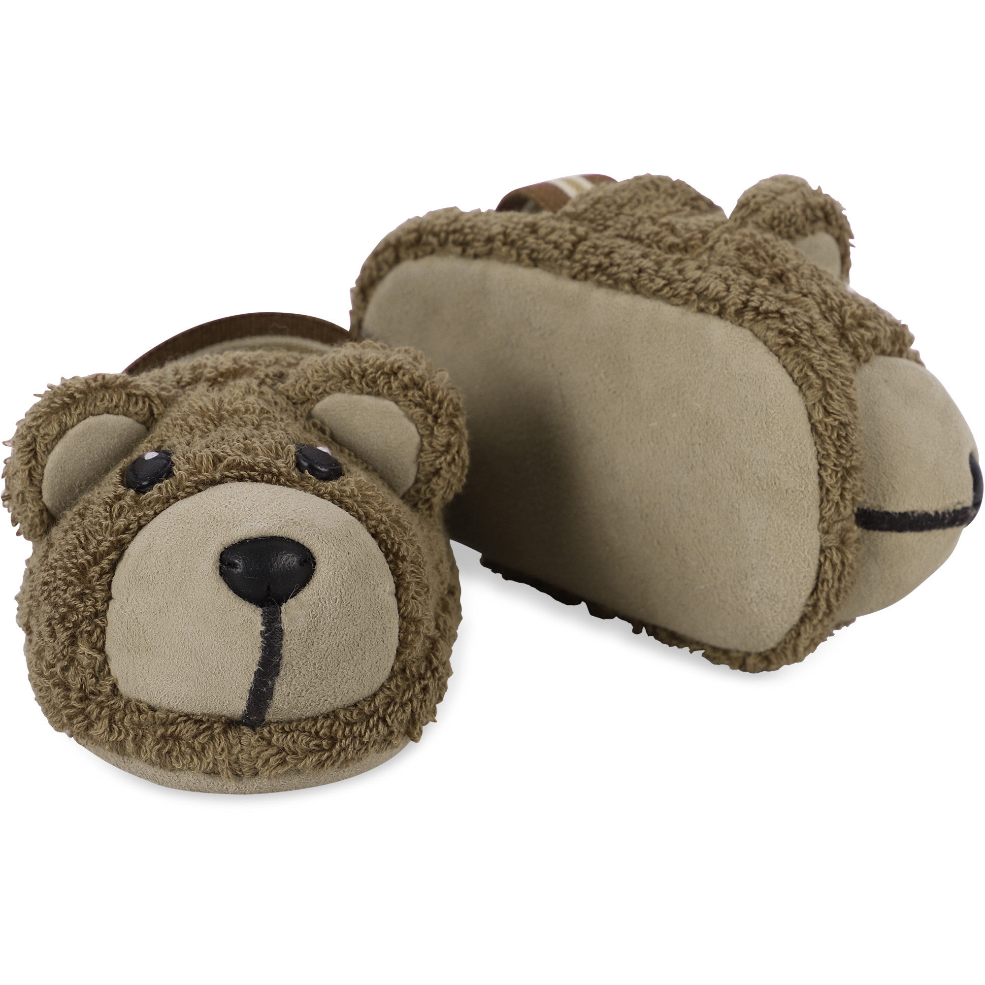 Fendi BearsShaped Logo Slippers in Brown —