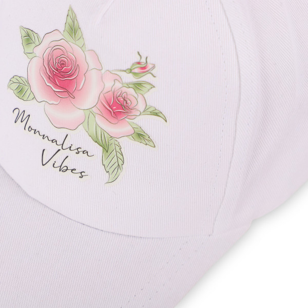 Rose Logo Cap in White