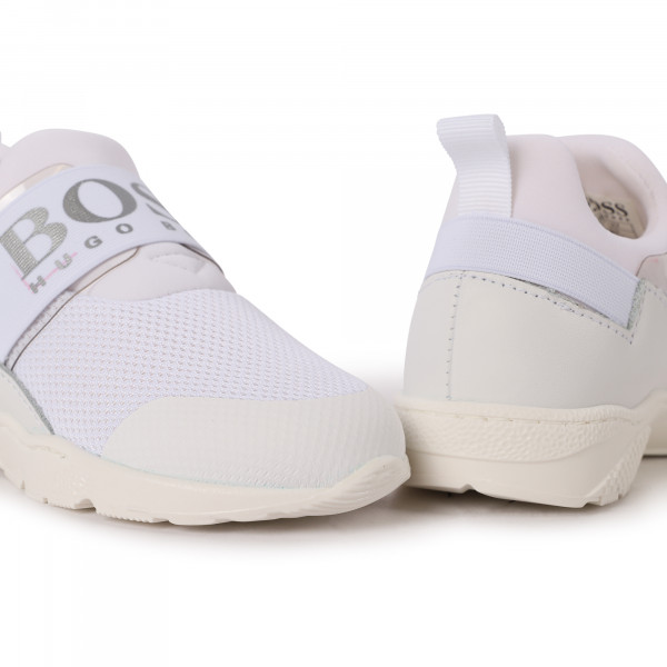 Logo Platform Sneakers in White