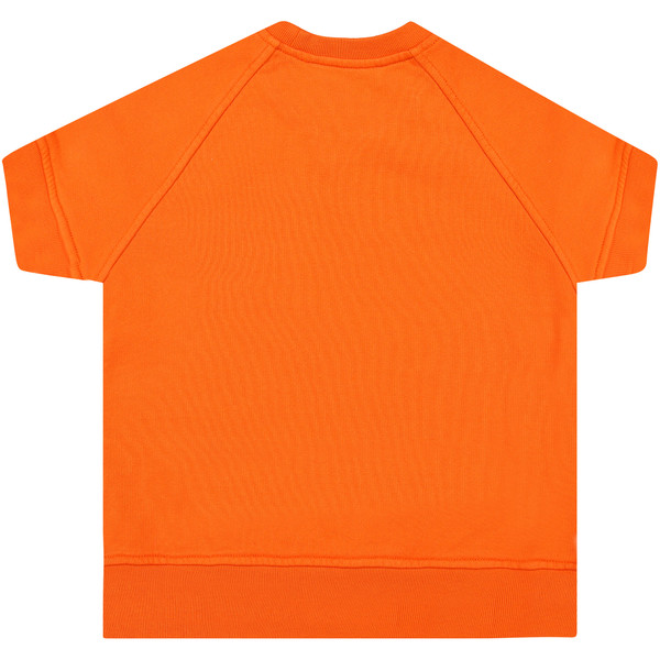 Dsquared Boys 'Dsquared2' Short Sleeve Sweatshirt in Orange