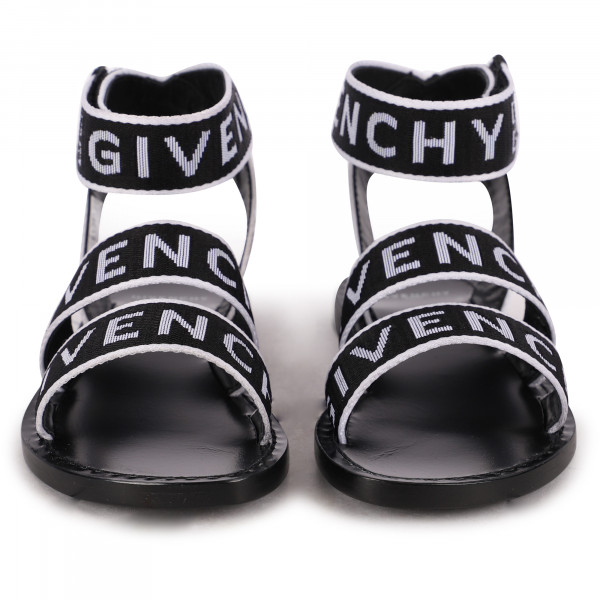 Logo Sandals in Black