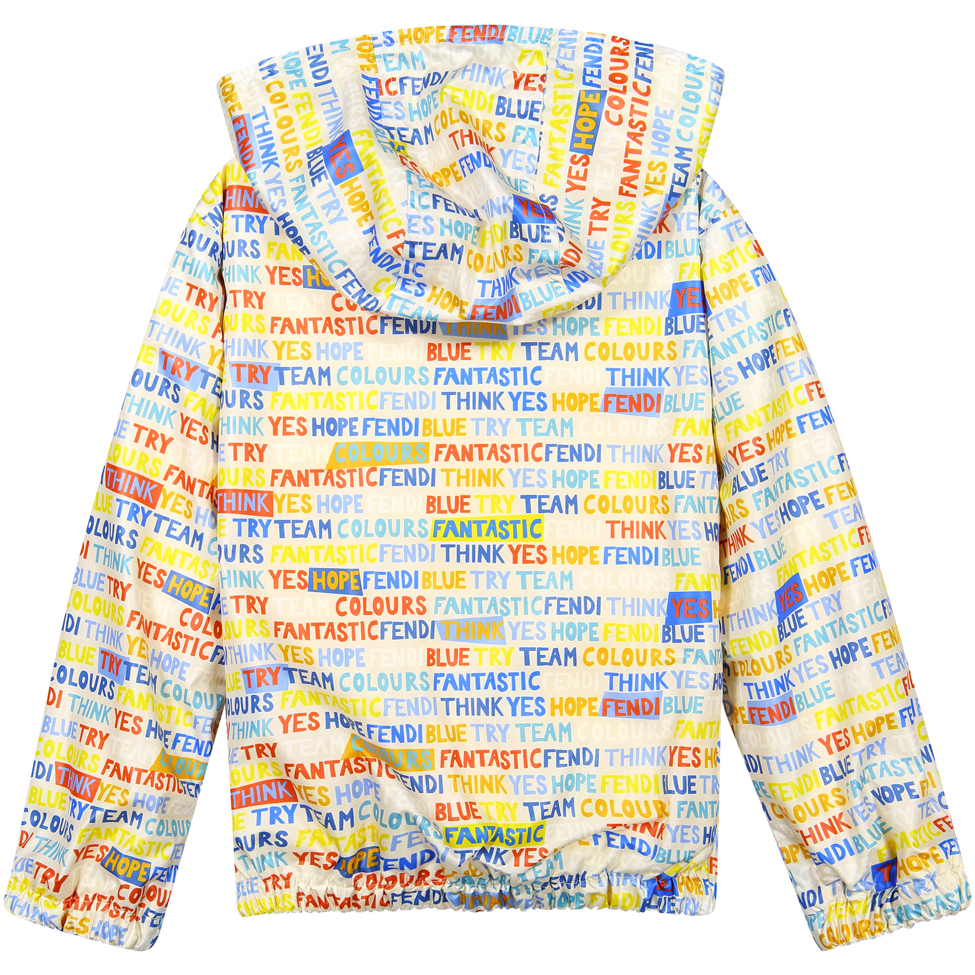 Fendi Boys Windbreaker Jacket with 'Fantastic Fendi' Print