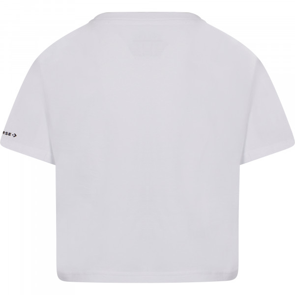Logo Crop Top T-Shirt in White