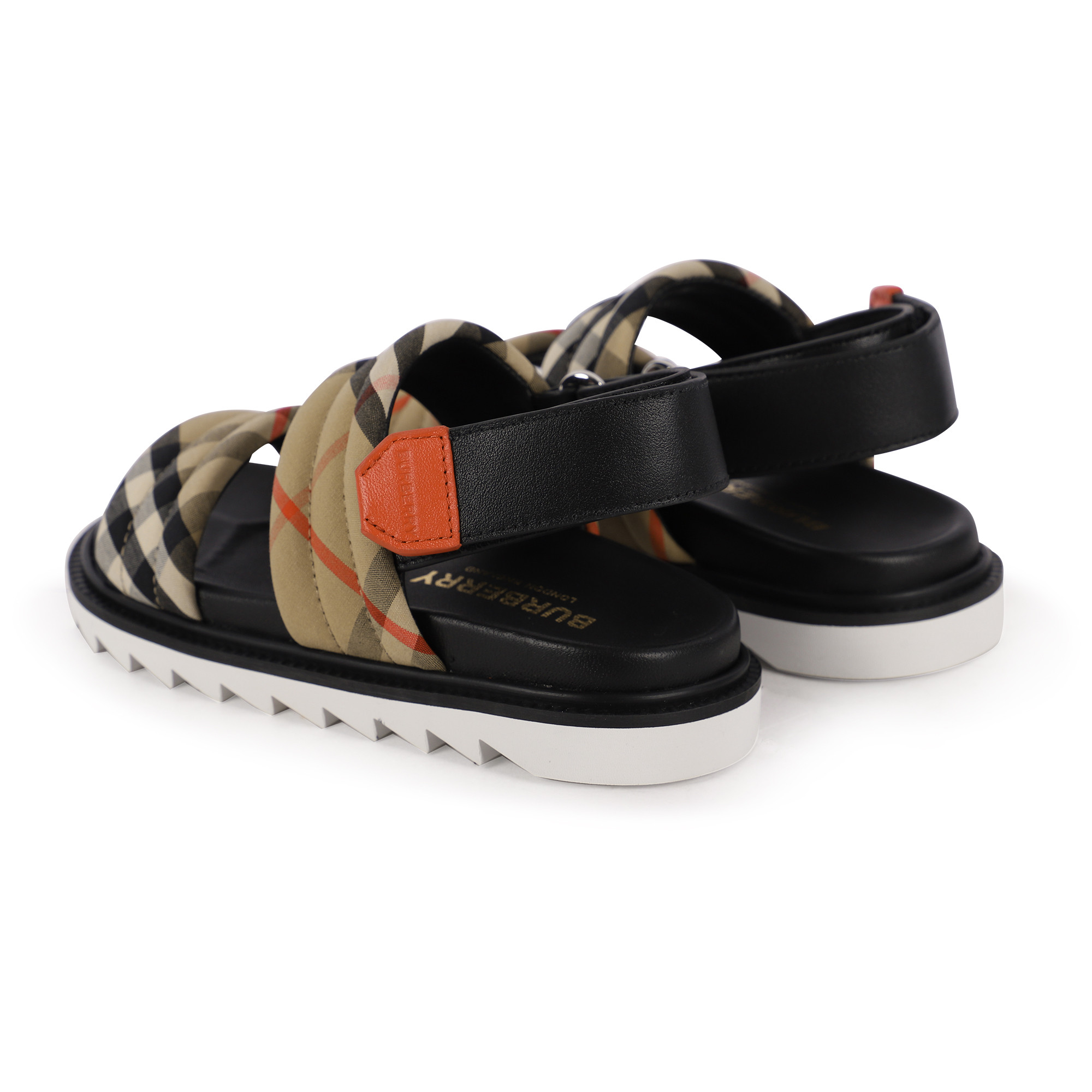 beige velcro sandals