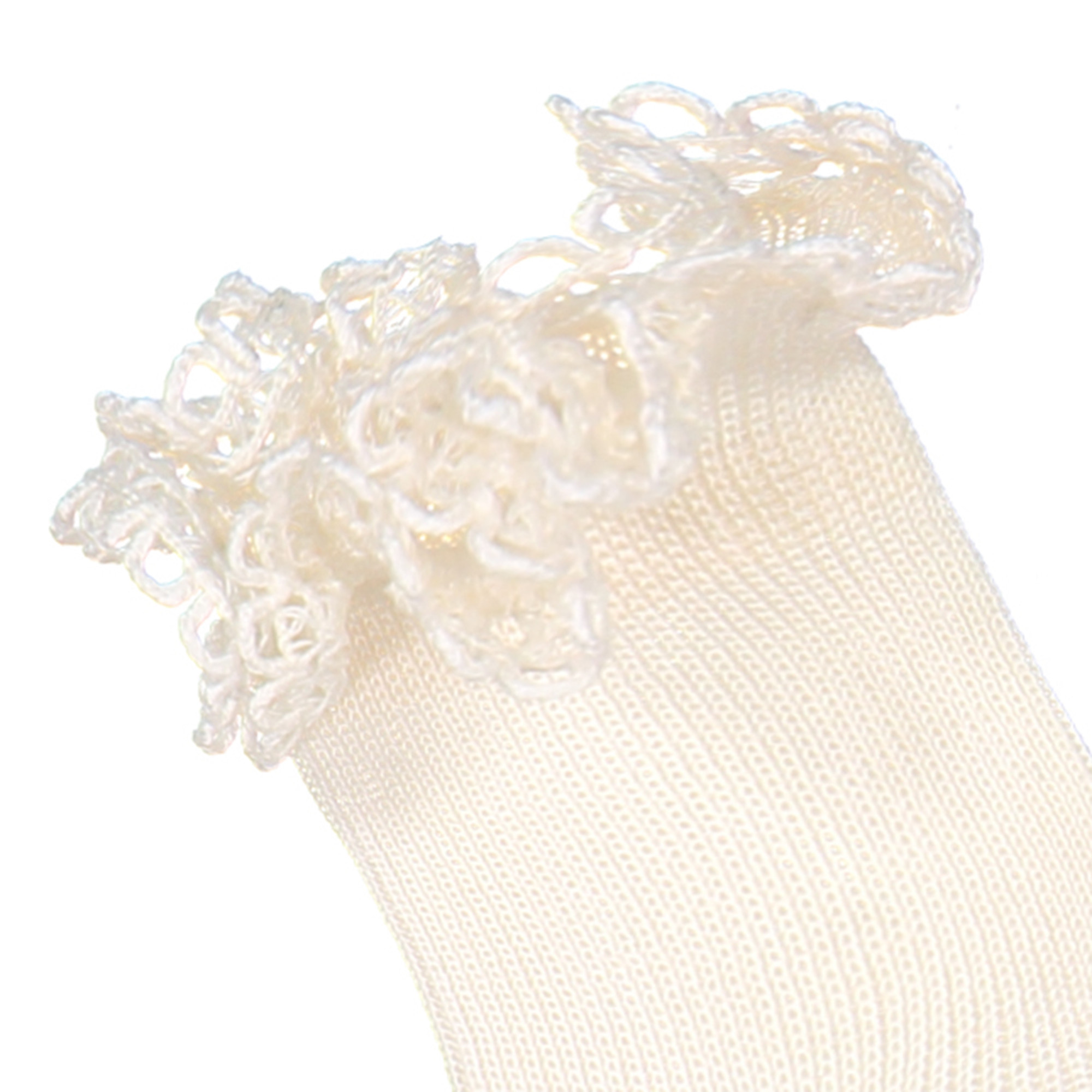 baby socks with lace trim