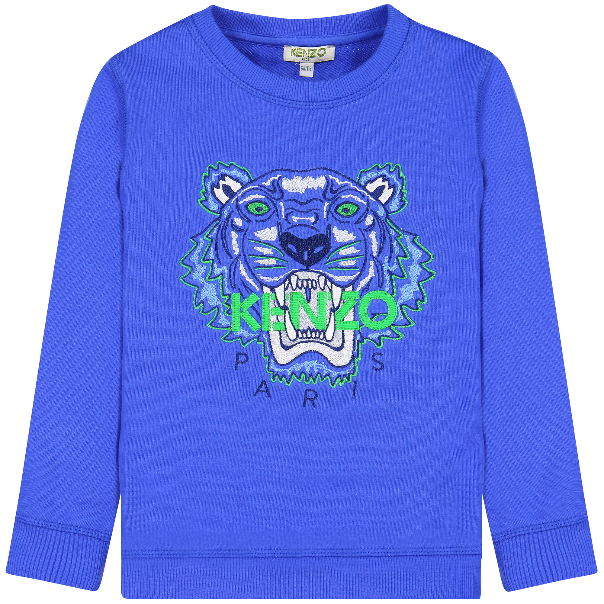 Kenzo Kids Boys Roaring Tiger Print Sweatshirt in Blue
