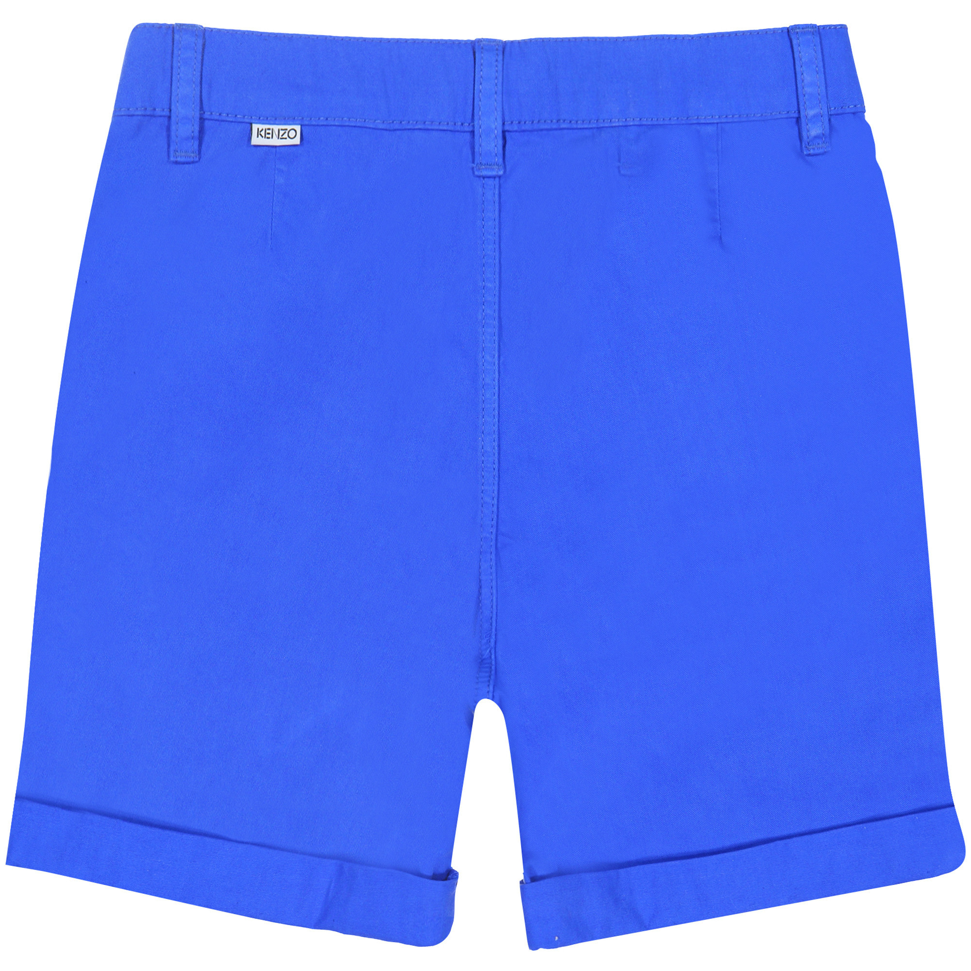 Kenzo Kids Boys Classic Rolled Cotton Shorts in Light Blue